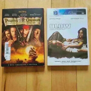 2-Johnny Depp- Movies / DVDs